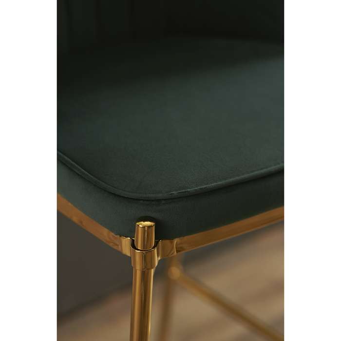 Стул полубарный coral, велюр, темно-зеленый Bergenson Bjorn BB0000703