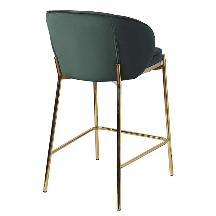 Стул полубарный coral, велюр, темно-зеленый Bergenson Bjorn BB0000703