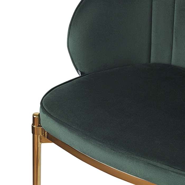 Стул полубарный coral, велюр, темно-зеленый Bergenson Bjorn BB0000703