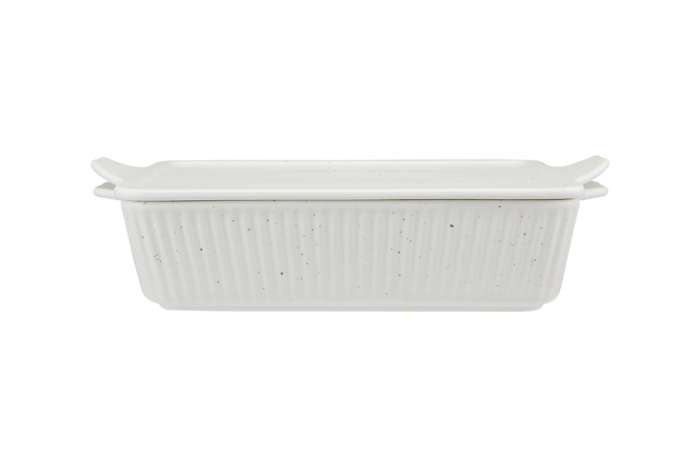 Форма для запекания, 28х20 см, с крышкой, фарфор P, прямоугольная, молочная, в крапинку, Speckle MAXWELL & WILLIAMS MW451-IA0327