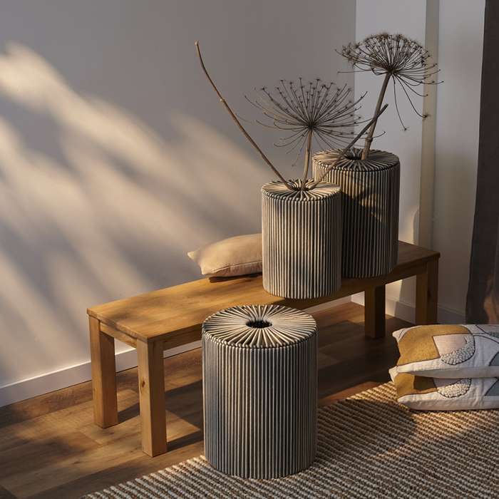 Корзина плетеная dholak grey из коллекции ethnic, размер l Tkano TK24-ST_BA0037