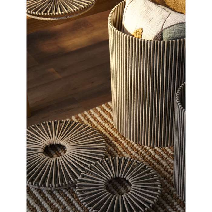 Корзина плетеная dholak grey из коллекции ethnic, размер l Tkano TK24-ST_BA0037