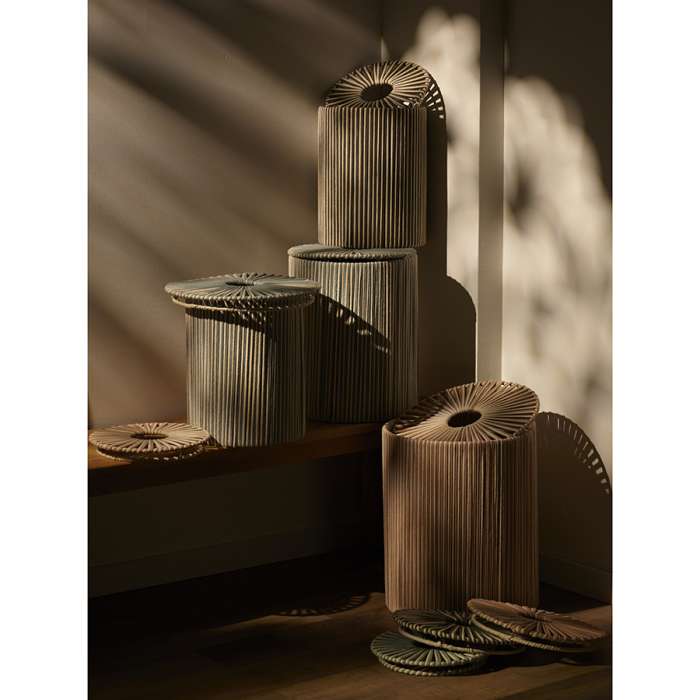 Корзина плетеная dholak grey из коллекции ethnic, размер l Tkano TK24-ST_BA0037