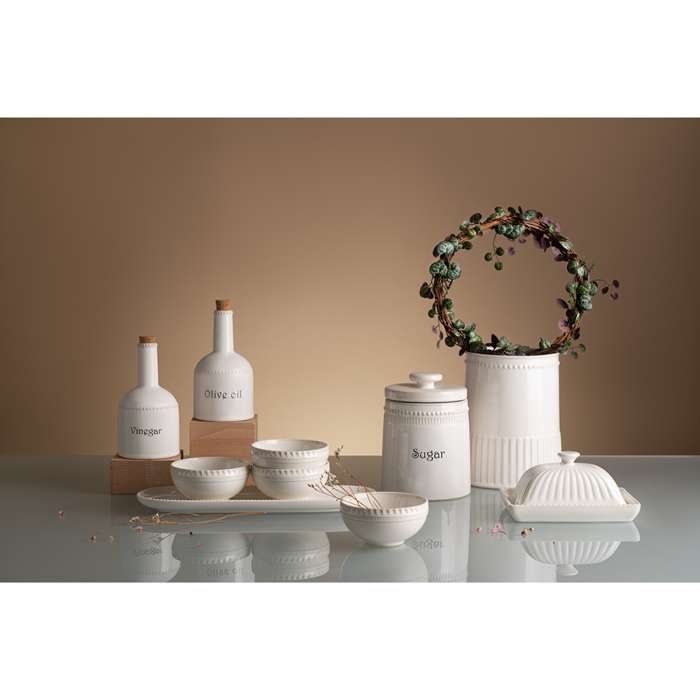 Масленка белого цвета из коллекции kitchen spirit Tkano TK22-TW_BUT0001