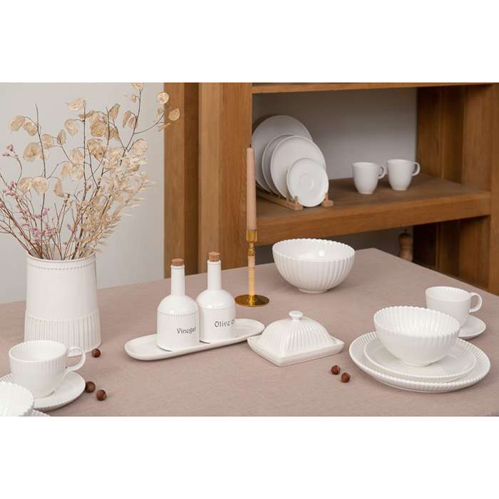 Масленка белого цвета из коллекции kitchen spirit Tkano TK22-TW_BUT0001