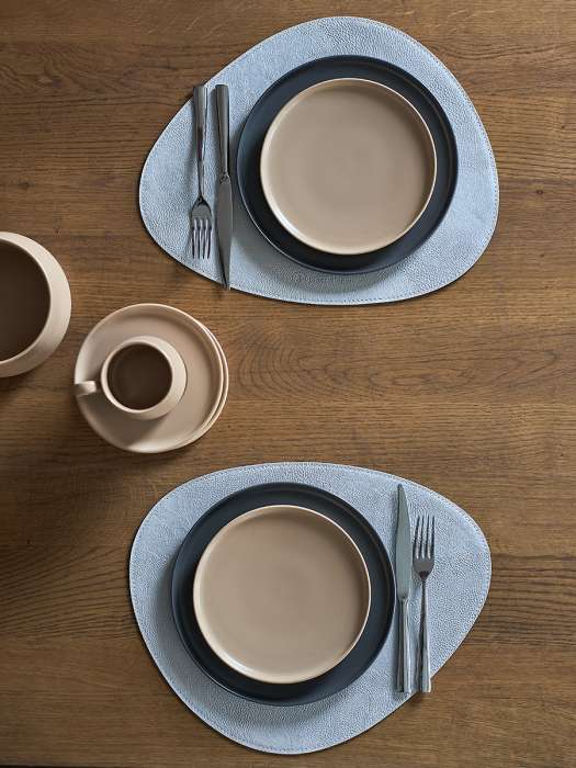 Набор из 2-х двухсторонних сервировочных салфеток drop, 33х41 см, синий/светло-серый Liberty Jones LJ0000469