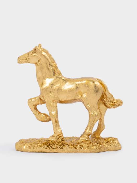 Статуэтка, 9 см, полирезин, золотистая, Лошадь, Horse ANNA LAFARG ANLAF-HRS2701
