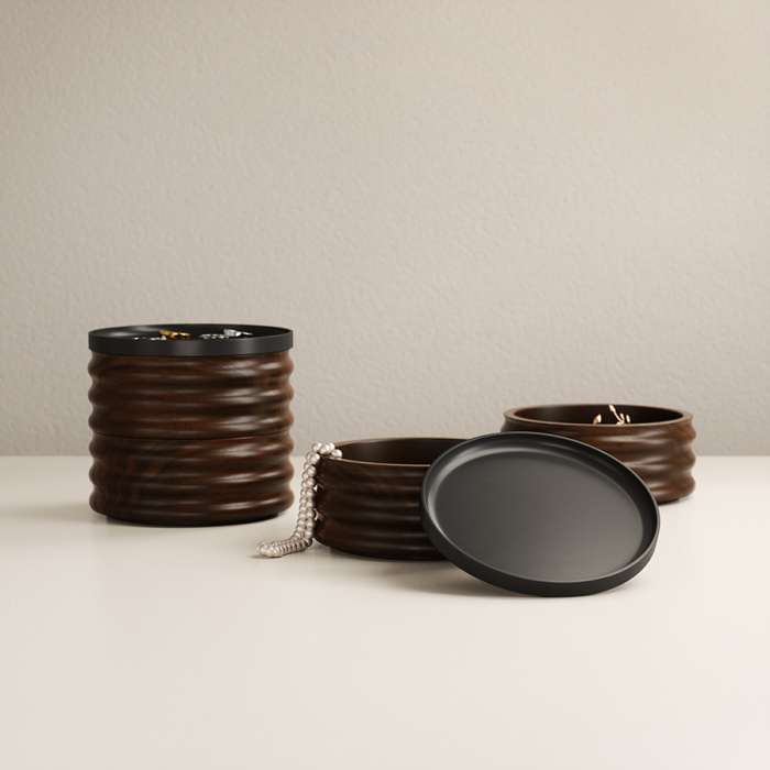 Шкатулка для украшений tesora, черный орех UMBRA 1021398-048