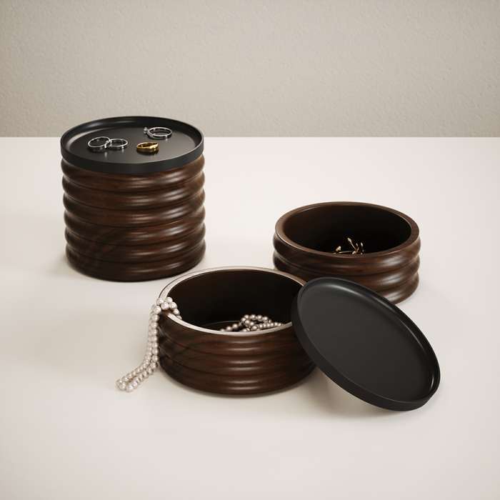 Шкатулка для украшений tesora, черный орех UMBRA 1021398-048