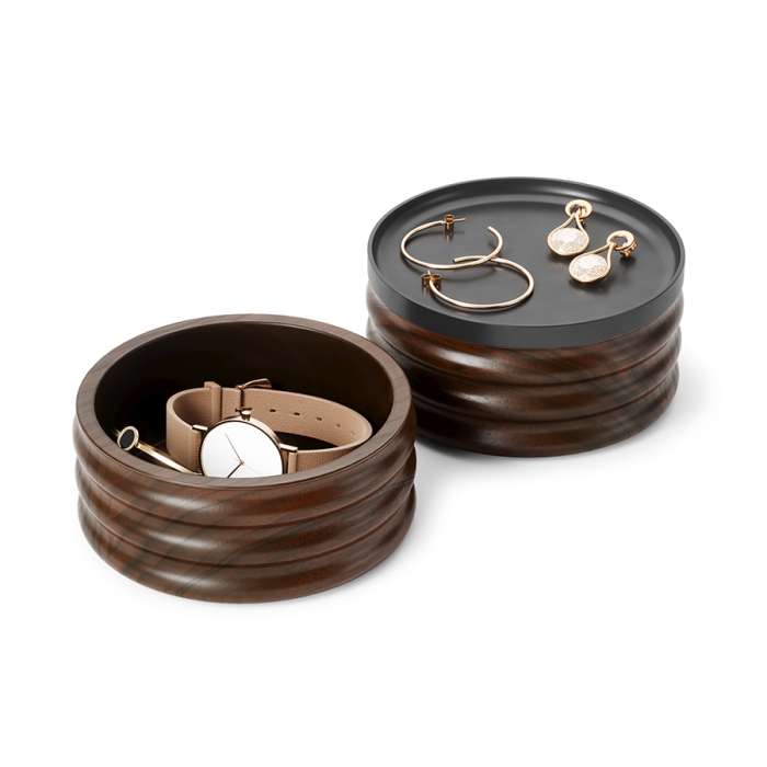 Шкатулка для украшений tesora, черный орех UMBRA 1021398-048