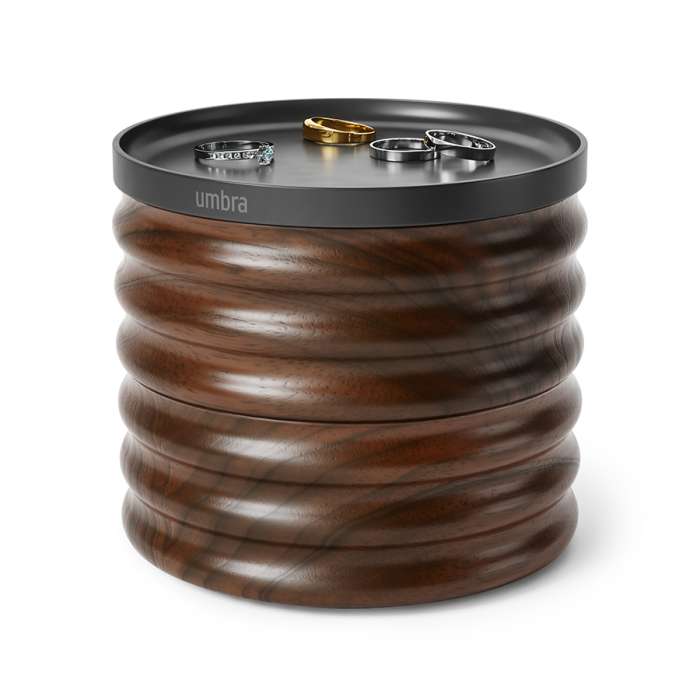 Шкатулка для украшений tesora, черный орех UMBRA 1021398-048