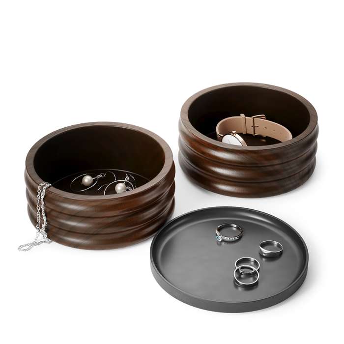 Шкатулка для украшений tesora, черный орех UMBRA 1021398-048