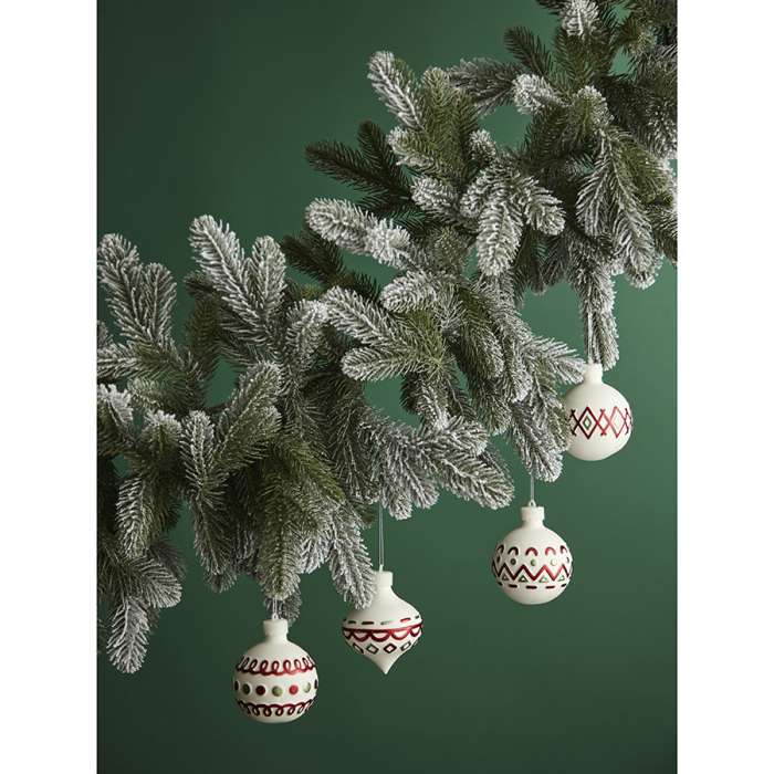 Набор ёлочных украшений с подсветкой festive embroidery из коллекции new year essential, 4 шт. Tkano TK24-NY_DEC0023