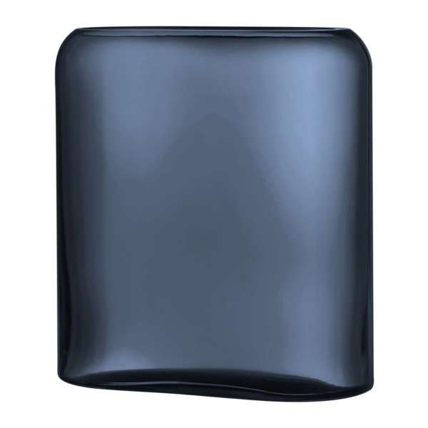 Ваза прямоугольная Nude Glass Слои 27,6 см, хрусталь, голубая