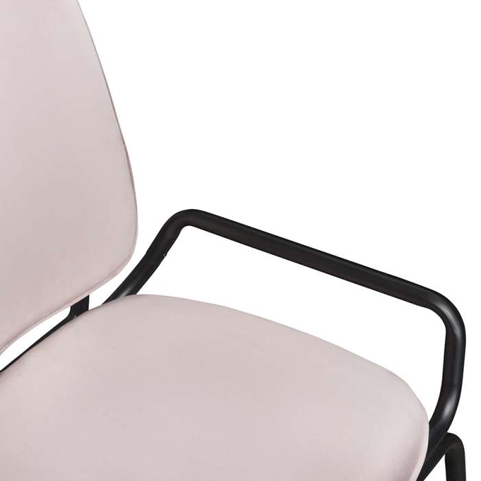Стул ror, double frame, велюр, черный/розовый LATITUDE RORCH2FRBKVLRPK