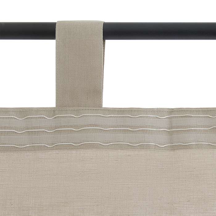 Штора из хлопка и льна бежево-серого цвета из коллекции essential, 150х290 см Tkano TK23-CUR0006