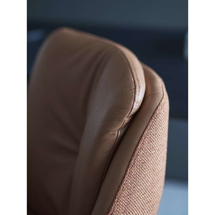 Стул на колесиках allar, экокожа, рогожка, коричневый Bergenson Bjorn BB0000704