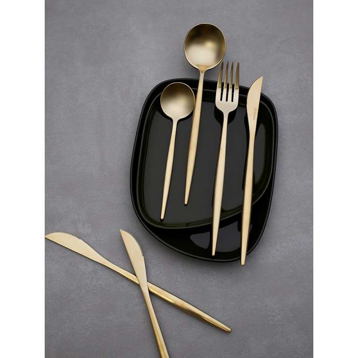 Набор столовых приборов globe, золотистые матовые, 16 пред. Liberty Jones LJ0000384