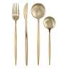 Набор столовых приборов globe, золотистые матовые, 16 пред. Liberty Jones LJ0000384