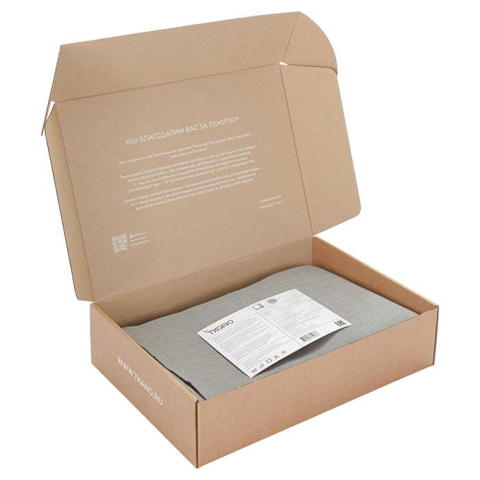 Скатерть из стираного льна серого цвета из коллекции essential, 170х170 см Tkano TK22-TC0002