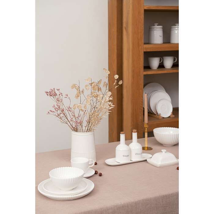 Овальное блюдо белого цвета из коллекции kitchen spirit Tkano TK22-TW_OVP0001