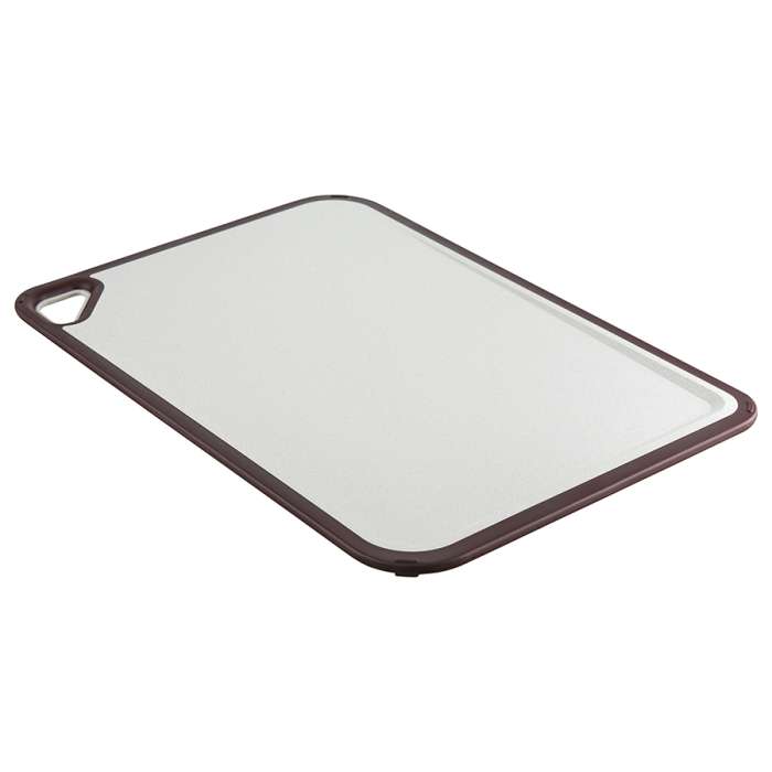 Доска разделочная из пшеничного волокна Homi, 44х30 см, светло-серая с темно-сливовым кантом SMART SOLUTIONS SS-CB-PPBL-44-30