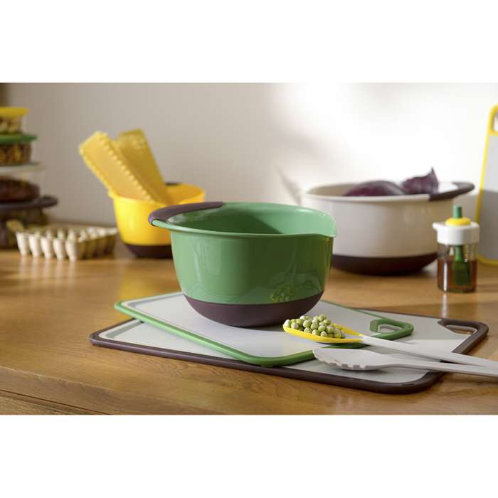 Доска разделочная из пшеничного волокна Homi, 44х30 см, светло-серая с темно-сливовым кантом SMART SOLUTIONS SS-CB-PPBL-44-30