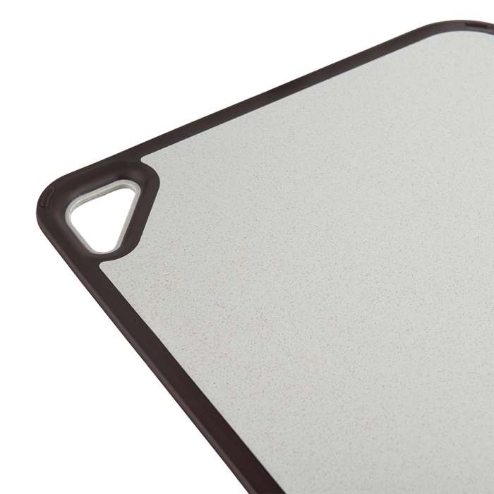 Доска разделочная из пшеничного волокна Homi, 44х30 см, светло-серая с темно-сливовым кантом SMART SOLUTIONS SS-CB-PPBL-44-30