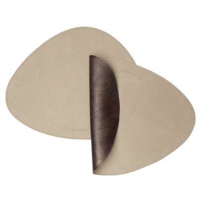 Набор из 2-х двухсторонних сервировочных салфеток drop, 33х41 см, шоколадный/бежевый Liberty Jones LJ0000467