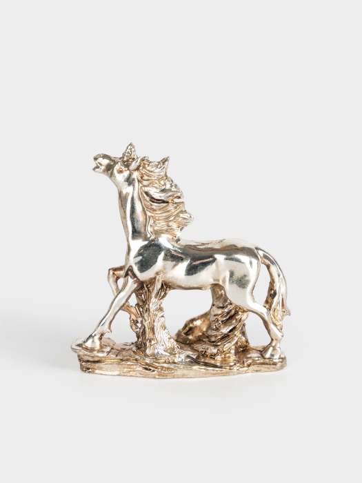 Статуэтка, 8 см, полирезин, серебристая, Бегущая лошадь, Horse ANNA LAFARG ANLAF-HRS2702