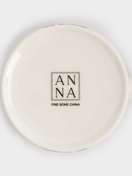 Кружка, 380 мл, фарфор F, белая, с золотистым кантом, Тюльпаны, Giardino ANNA LAFARG ANLAF-TNG160525-1