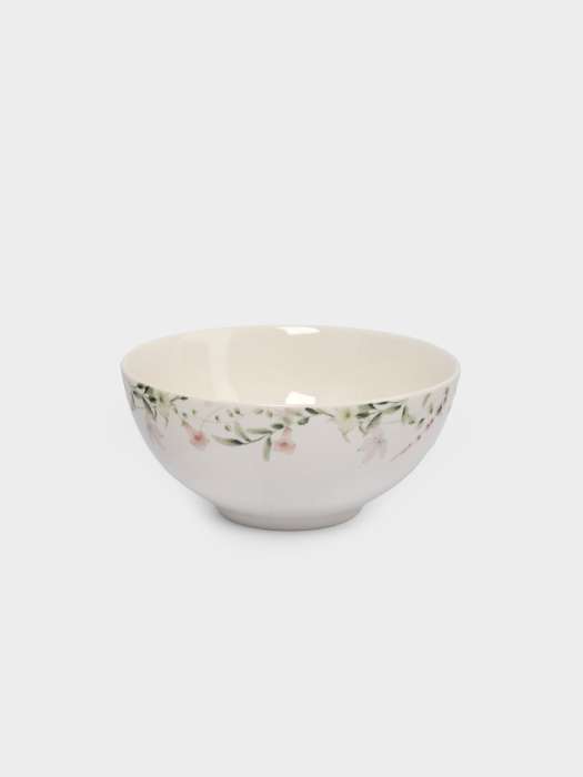 Салатник, 16х7 см, 700 мл, фарфор N, белый, Кролик в цветах, Bunny ANNA LAFARG ANLAF-MJ25-08263