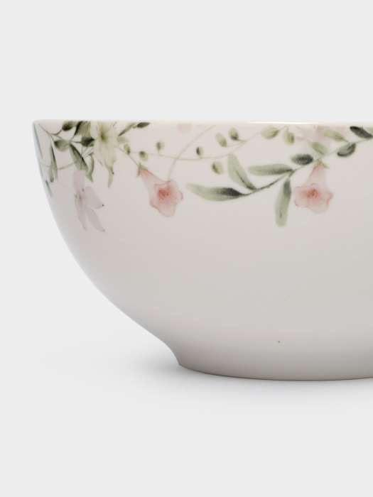 Салатник, 16х7 см, 700 мл, фарфор N, белый, Кролик в цветах, Bunny ANNA LAFARG ANLAF-MJ25-08263