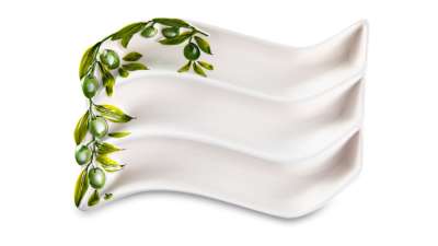 Менажница для оливок Оливки 27х21 см, керамика EDELWEISS EDW-0417V