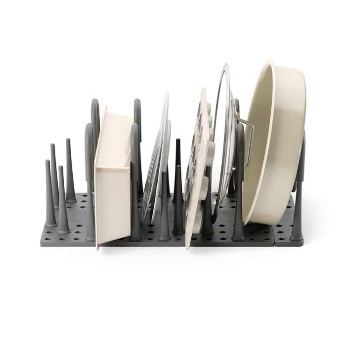 Органайзер для посуды и столовых приборов peggy, 20х55 см, серый UMBRA 1022265-149