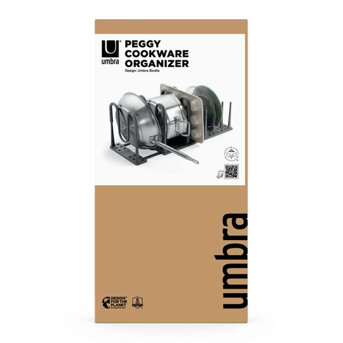 Органайзер для посуды и столовых приборов peggy, 20х55 см, серый UMBRA 1022265-149