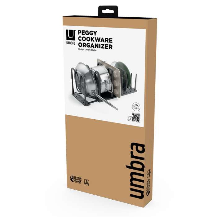 Органайзер для посуды и столовых приборов peggy, 20х55 см, серый UMBRA 1022265-149