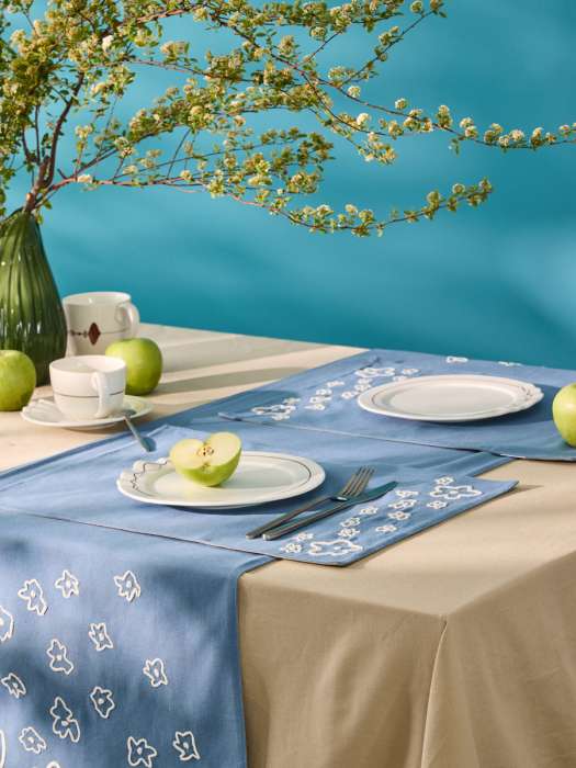Дорожка на стол Незабудки из коллекции ethnic, 45х150 см Tkano TK26-TR0002