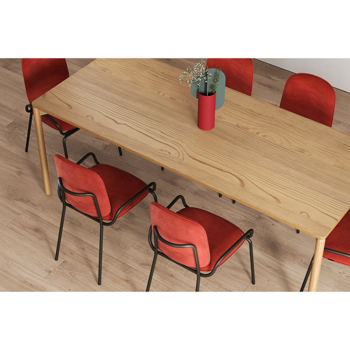 Стул ror, double frame, велюр, черный/темно-красный LATITUDE RORCH2FRBKVLRDRD