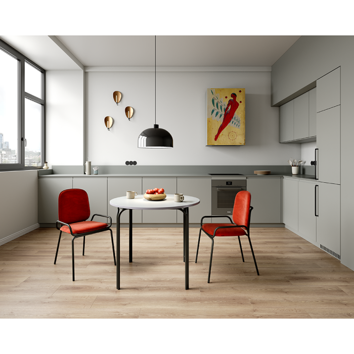 Стул ror, double frame, велюр, черный/темно-красный LATITUDE RORCH2FRBKVLRDRD