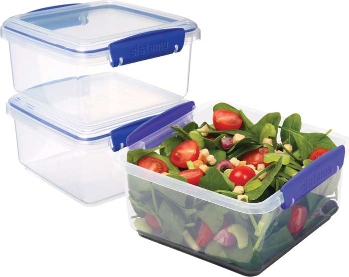 Набор (3шт) контейнеров 1,2л SISTEMA KLIP IT 1630
