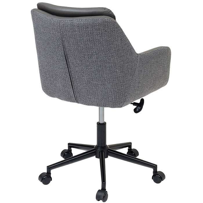 Стул на колесиках allar, экокожа, рогожка, серый Bergenson Bjorn BB0000705