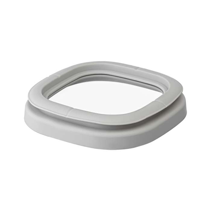 Банка для хранения стеклянная с крышкой, 2 л, светло-серая Smart Solutions SS0000235