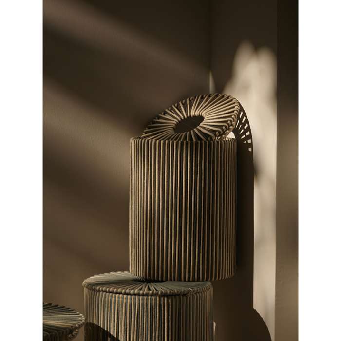 Корзина плетеная dholak grey из коллекции ethnic, размер s Tkano TK24-ST_BA0039