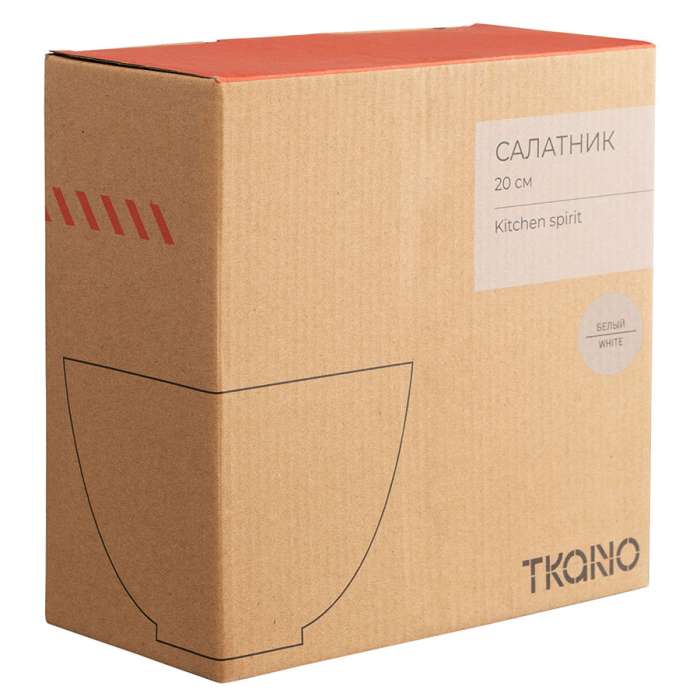 Салатник белого цвета из коллекции kitchen spirit, 1,4 л Tkano TK22-TW_SA0002