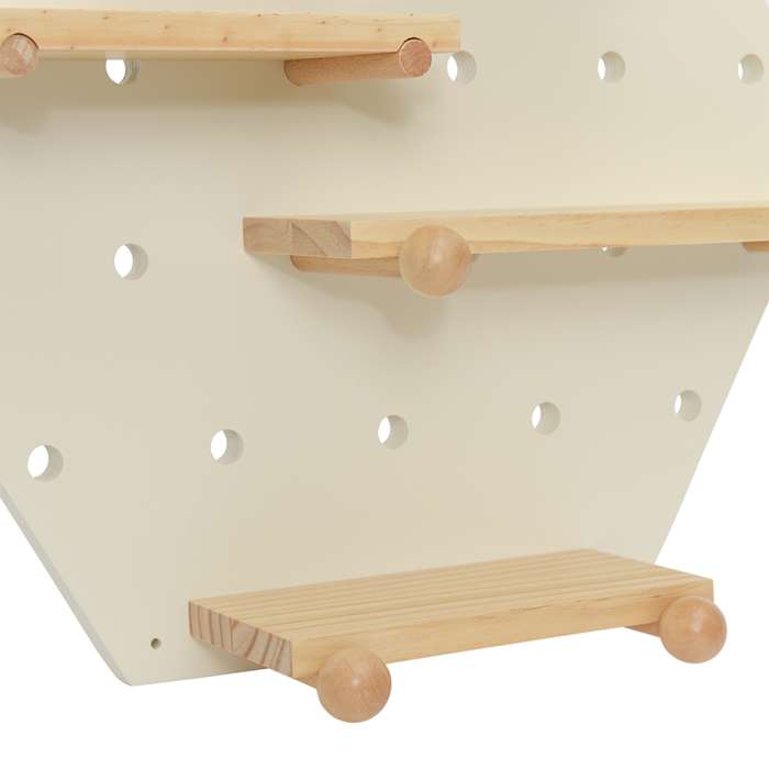 Полка настенная шестиугольная Shely, 43х50 см, белая BERG TL-BB-SFHG-WH-50