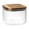 Банка для хранения квадратная glass acacia,1 л Smart Solutions SS0000345