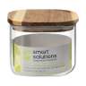 Банка для хранения квадратная glass acacia,1 л Smart Solutions SS0000345