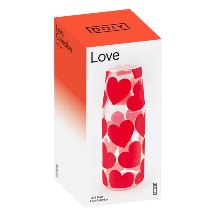 Набор из кувшина и стакана love, 2 шт. DOIY DYJGLLOV