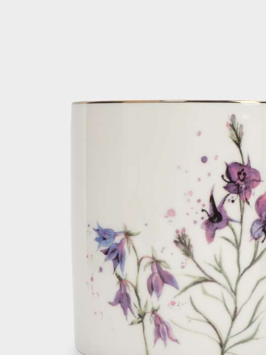 Кружка, 380 мл, фарфор F, белая, с золотистым кантом, Колокольчики, Giardino ANNA LAFARG ANLAF-TNG160525-2